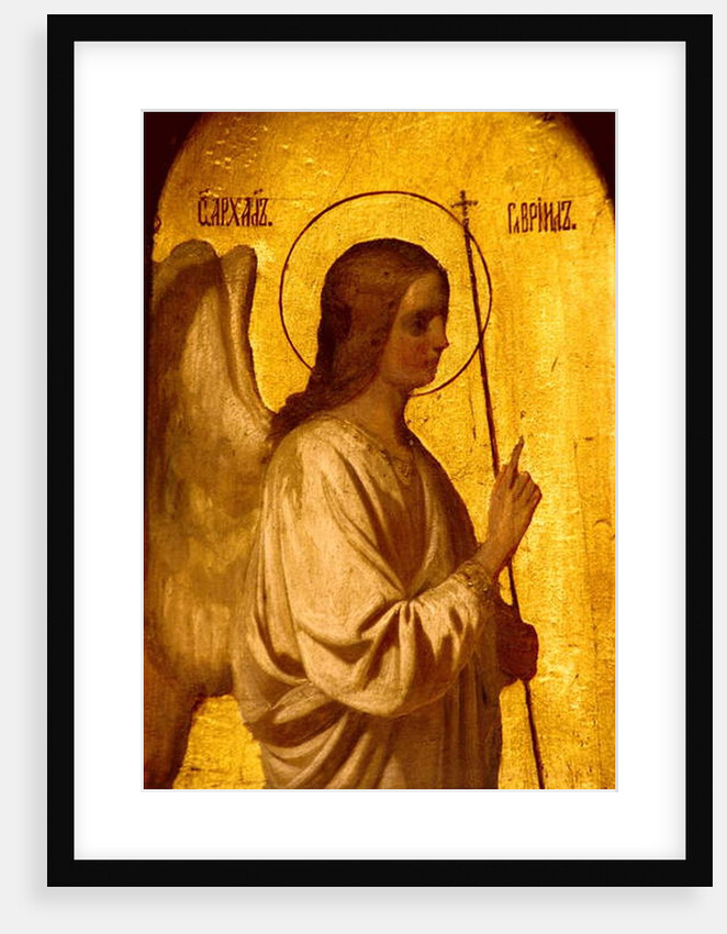 Detail of the iconostasis depicting the Angel of the Annunciation, 1861 by Evgraf Sorokine