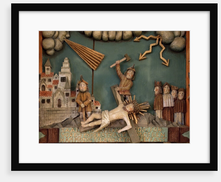 Jesus being nailed to the Cross by Norwegian School