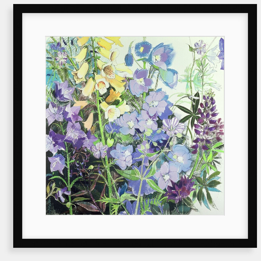 Delphiniums and Foxgloves by Claire Spencer