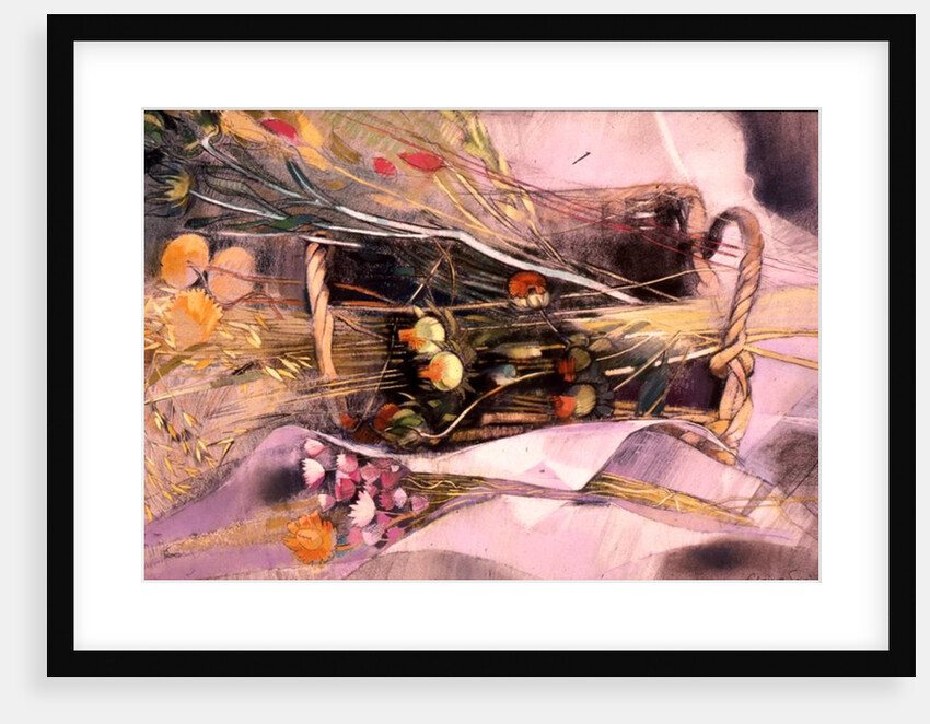 Basket of Dried Flowers by Claire Spencer
