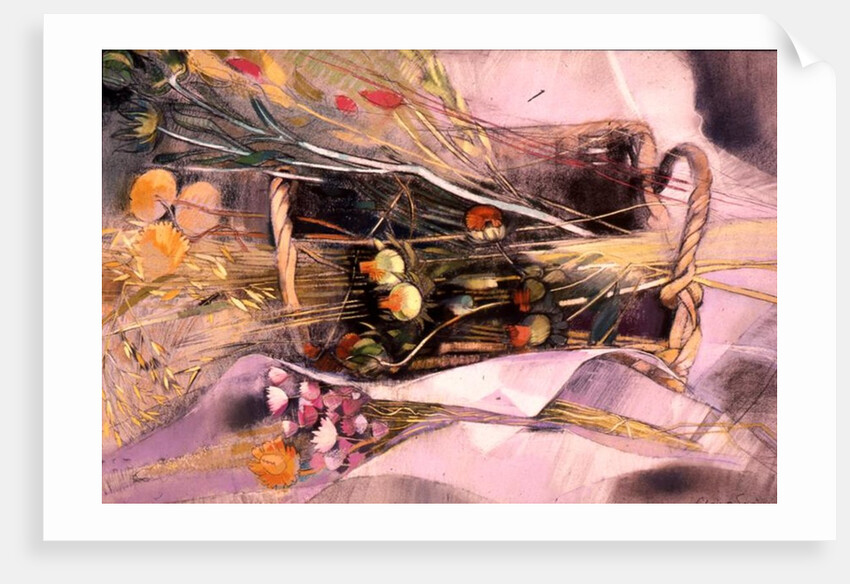 Basket of Dried Flowers by Claire Spencer