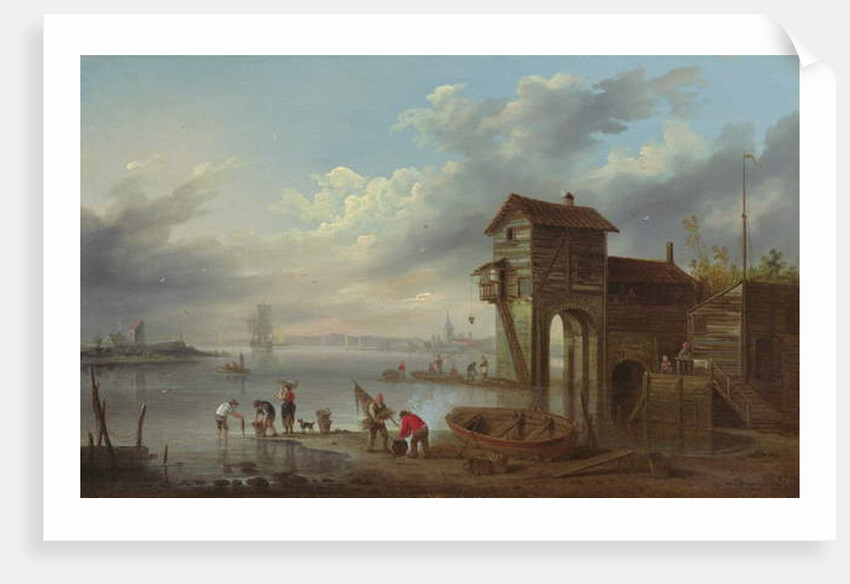 A View of the Sluice House at Liverpool by John Pennington