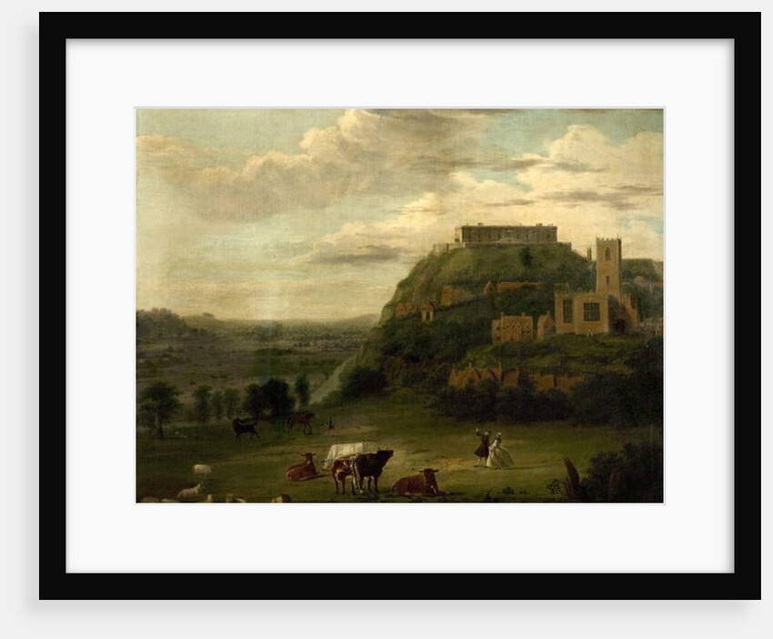 View of Nottingham Castle with St Nicholas' Church and Houses, c.1742-50 by Paul Sandby