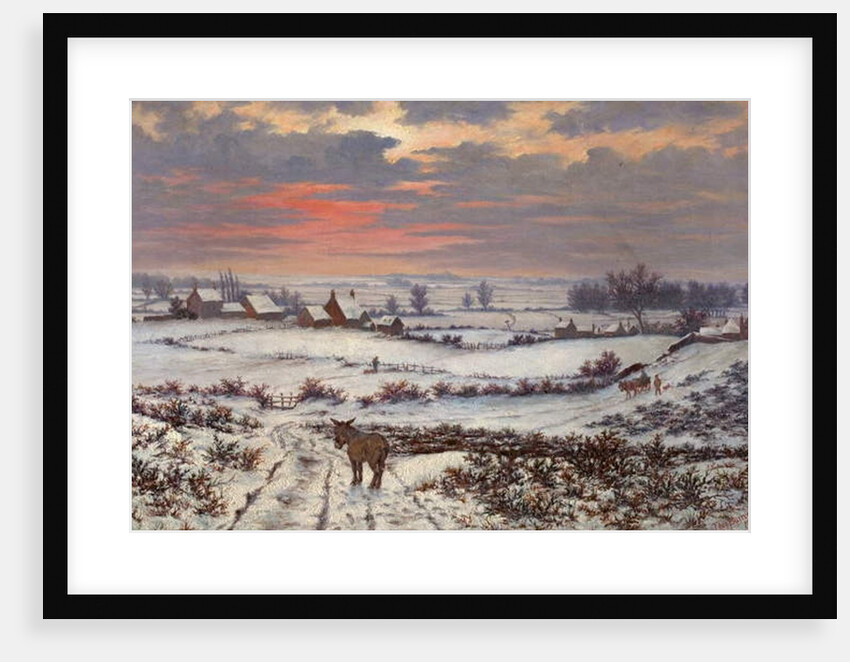 Snow Piece, Bulwell Forest, Nottinghamshire by Thomas Barratt