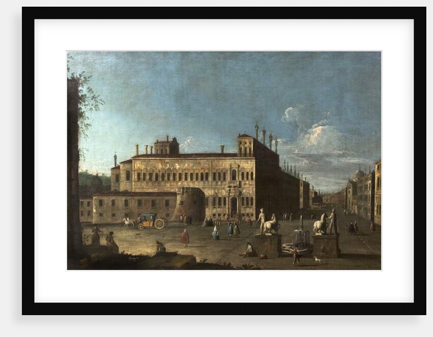 Piazza di Monte Cavallo, Rome, Italy by Antonio Canaletto