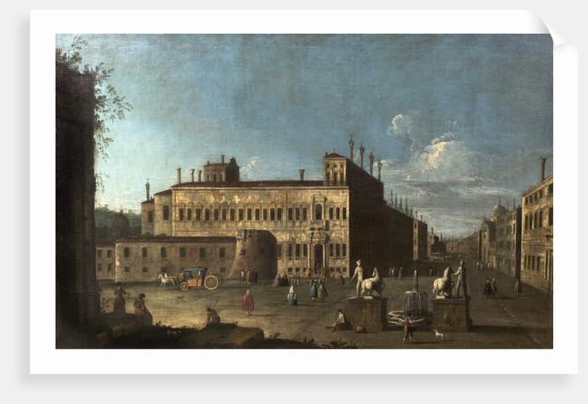 Piazza di Monte Cavallo, Rome, Italy by Antonio Canaletto