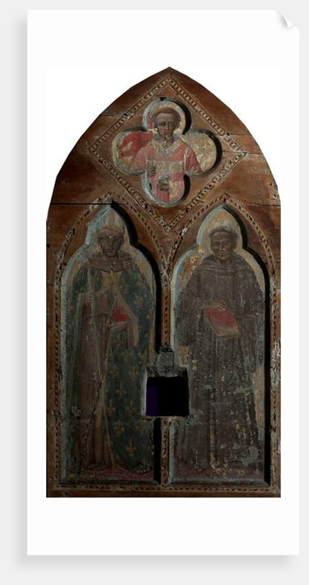 St Louis of Toulouse and St Anthony of Padua with St Stephen, 14th century by Aretino Luca Spinello or Spinelli