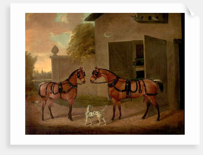 Carriages, Horses and Dogs by Clifton Tomson