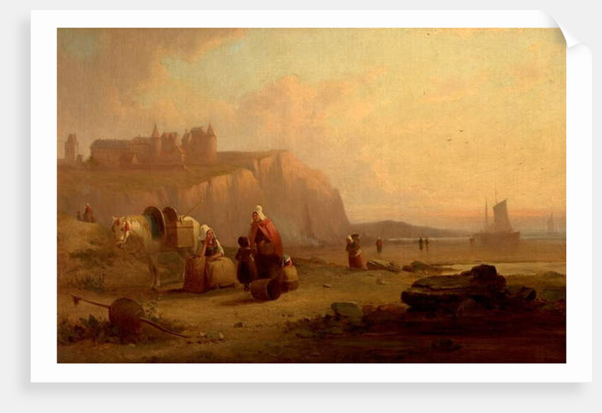 Secene on the Coast of Normandy, France, 1825 by Richard Parkes Bonington