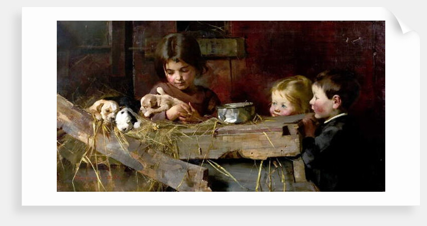 Childhood's Treasures, 1886 by Marianne Stokes