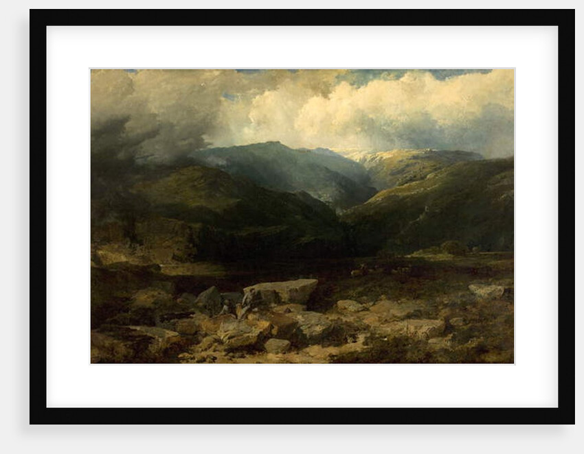 Deer Stalking in the Highlands, a Quiet Shot, 1860 by Edmund John Niemann