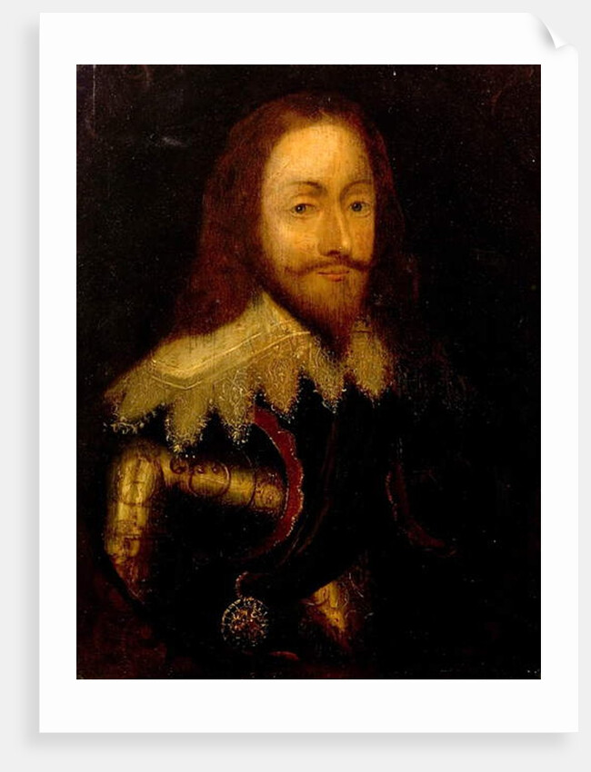 Charles I, in Armour Wearing the Order of the Thistle by Anthony van Dyck (after)