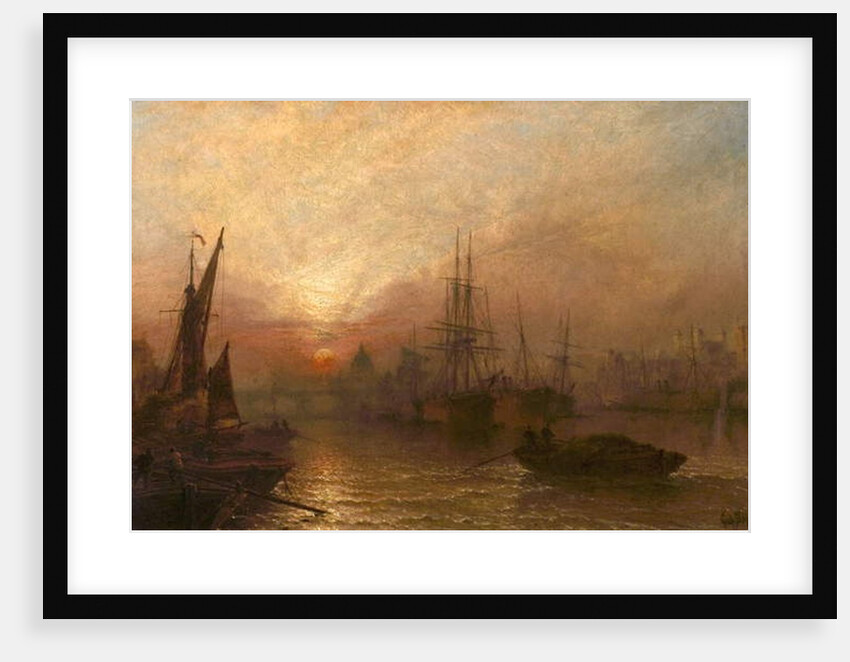 The Pool of the Thames, over London's Silent Highway, 1890 by Claude T. Stanfield Moore