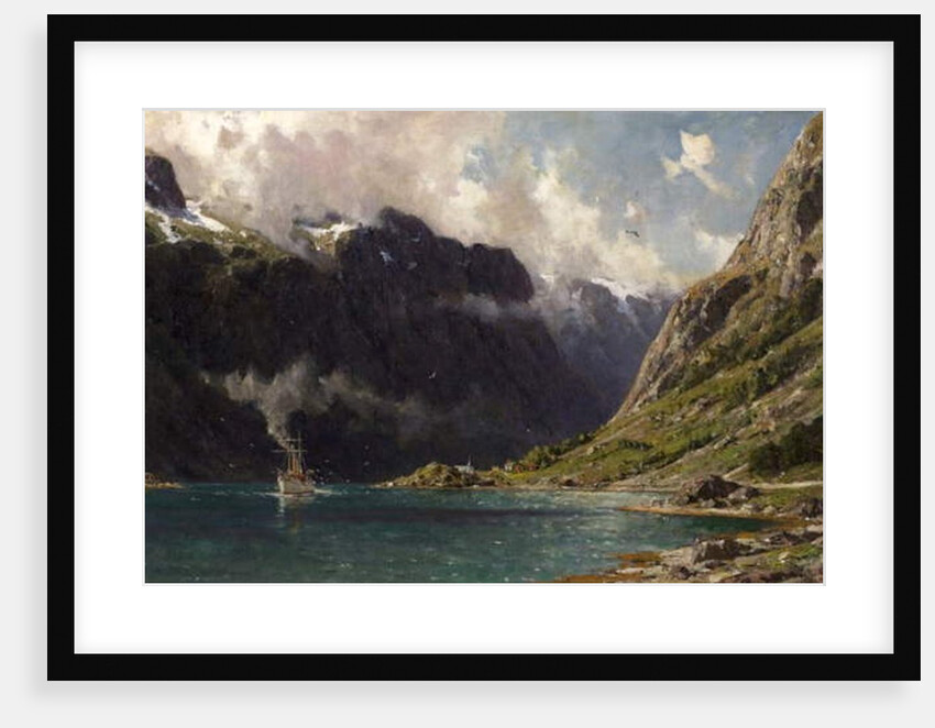 Naeroyfjord, Norway, 1902 by Henry Enfield