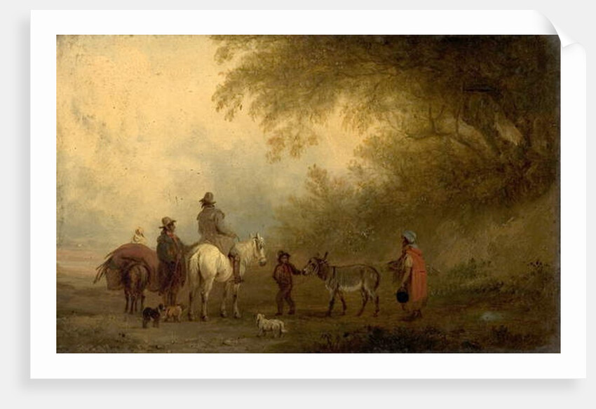 Gypsies Striking Camp by Edmund Bristow