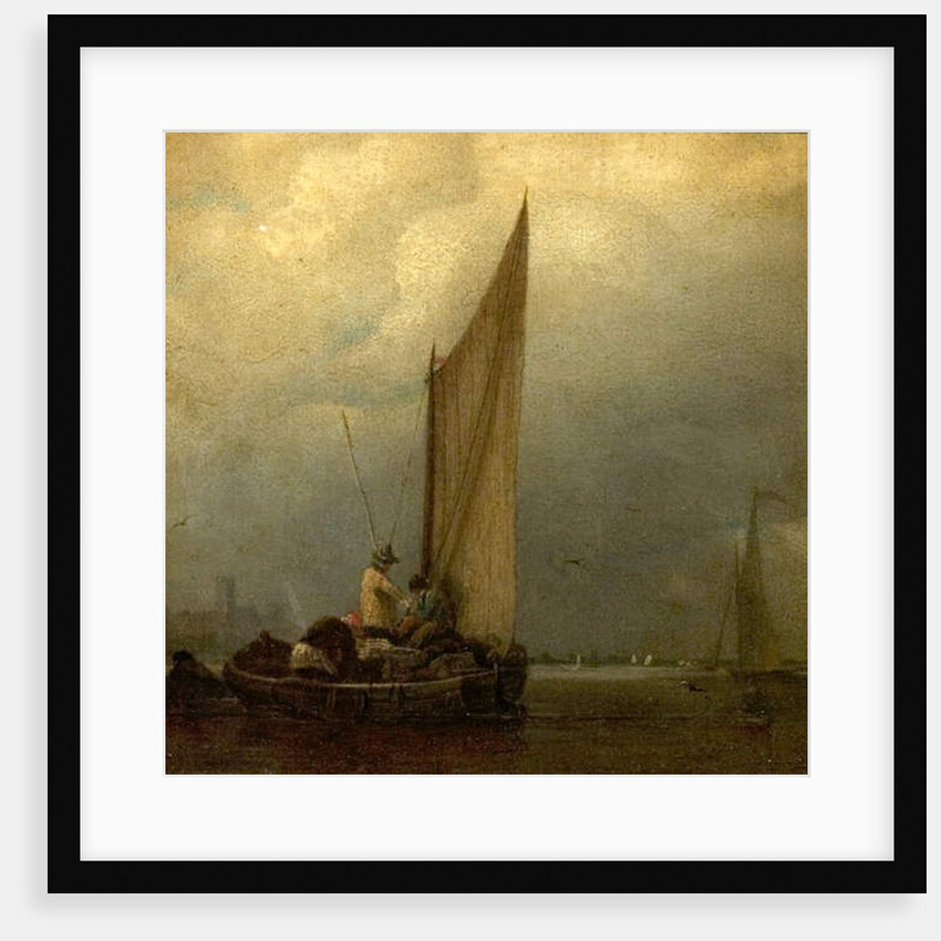 A River Scene with Barges, c.1825 by Augustus Wall Callcott