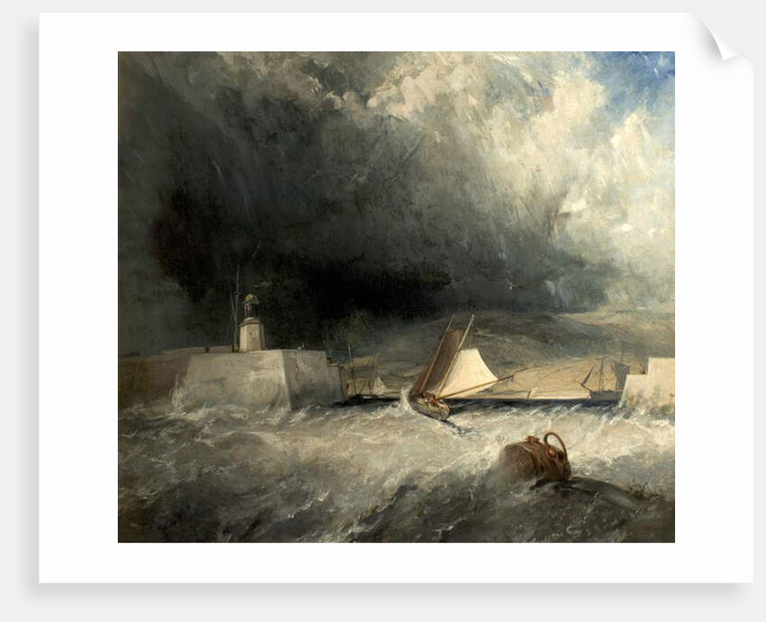 Whitby Harbour, North Yorkshire, 1836 by George Chambers