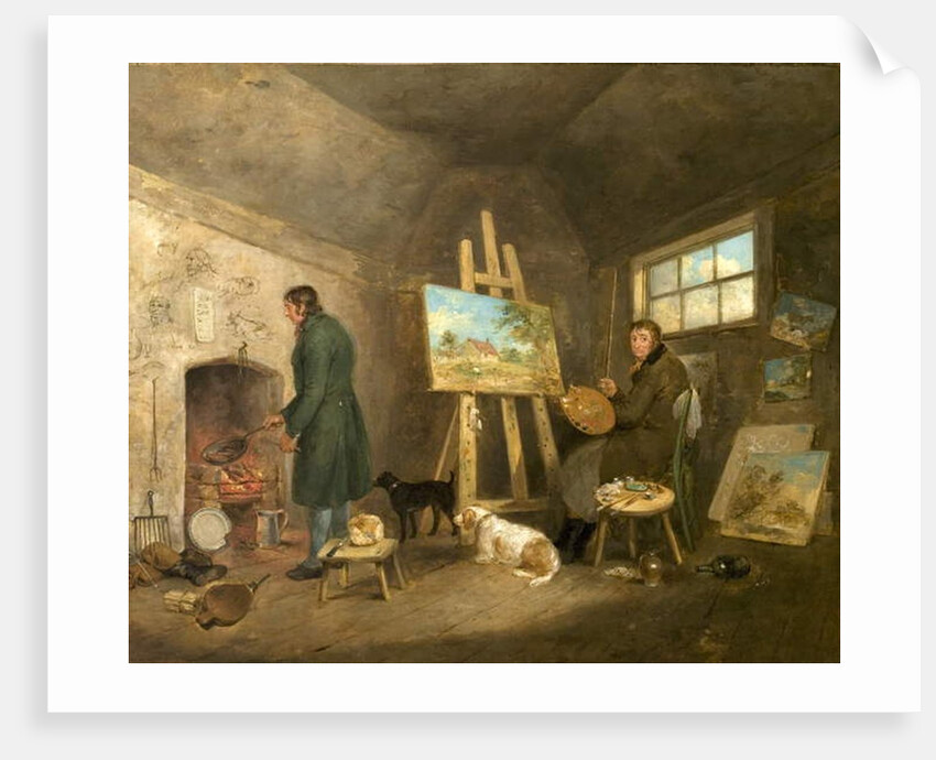 The Artist in His Studio and His Man Gibbs, 1802 by George Morland