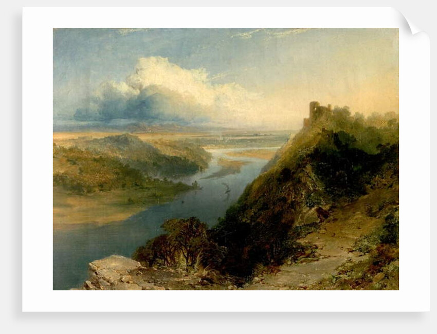 Arundel Castle, West Sussex, and Stream, 1855 by Edmund John Niemann