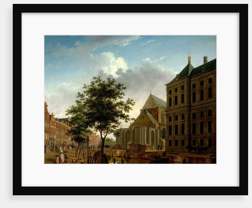 Back of Nieuwe Kerk and Town Hall, Amsterdam, Holland by Isaak Ouwater