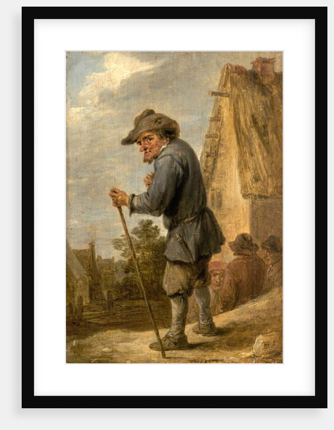 Village Scene with Four Peasants by David the Younger Teniers