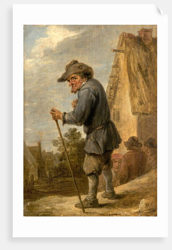 Village Scene with Four Peasants by David the Younger Teniers