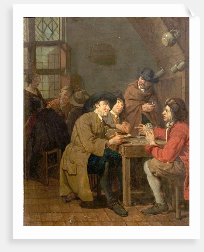 Interior, Card Playing by Peter Jacob Horemans