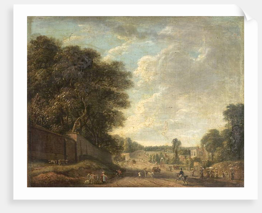 Bayswater Road, London, near the Old Temple Gate, 1806 by Paul Sandby