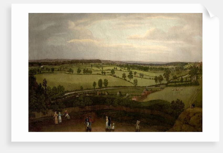 Nottingham Meadows from the Rock Cliff, where Lenton Road turns into Park Valley by Richard Bonington