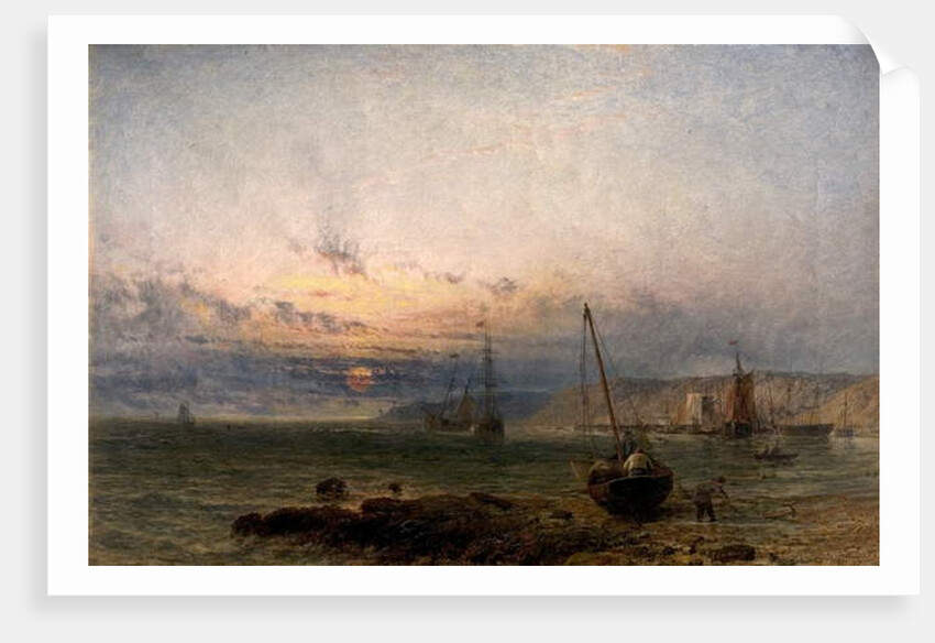 Coast Scene, Sunset, 1852 by Henry Dawson