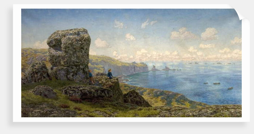 Golden Prospects, St Catherine's Well, Land's End, Cornwall, 1881 by John Brett