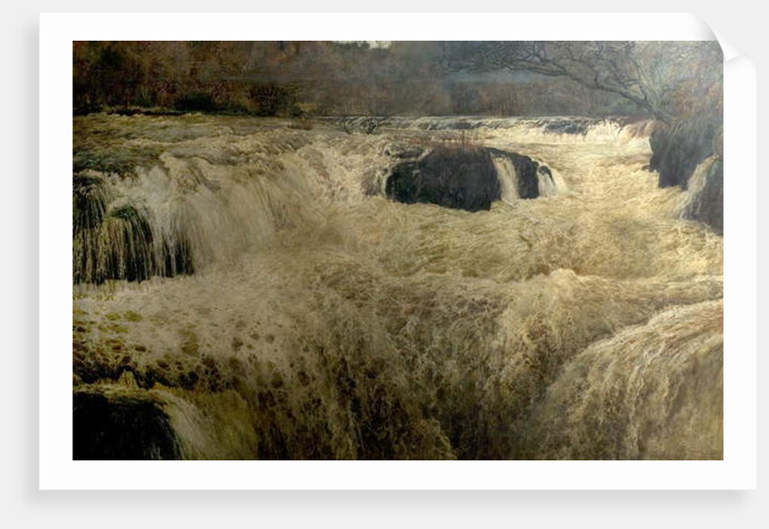 Salmon Leap, Cenarth Falls, Cardiganshire, Wales, 1878 by George Frank Miles