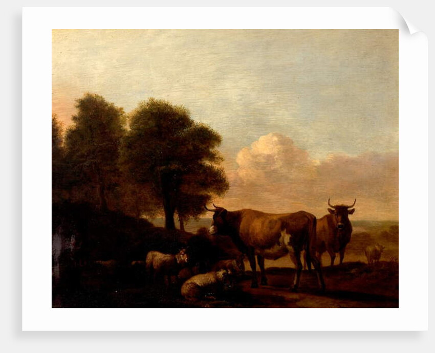 Landscape with Cattle by Adriaen van de Velde