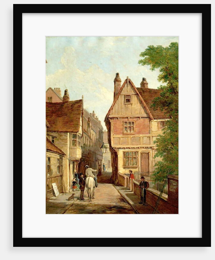 Old Houses, St. Peters Gate, Nottingham, 1842, 1870 by Reuben Bussey