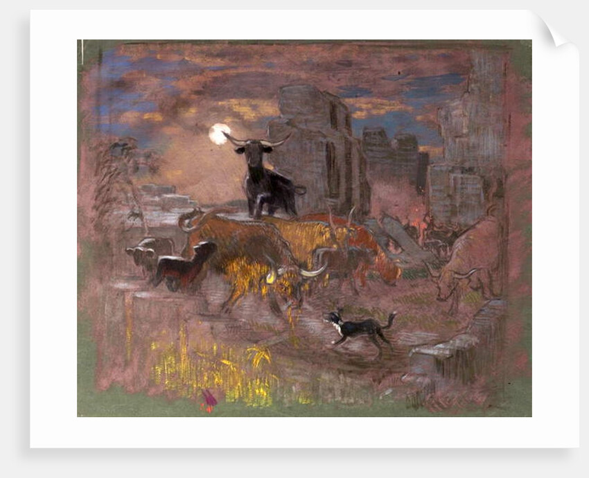 Study for 'Highland Raiders'. c.1918 by William Shackleton