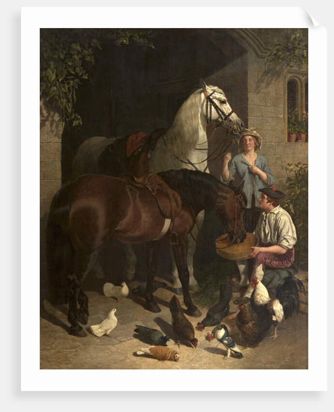 Feeding the Horses, 1858 by John Frederick Herring Snr