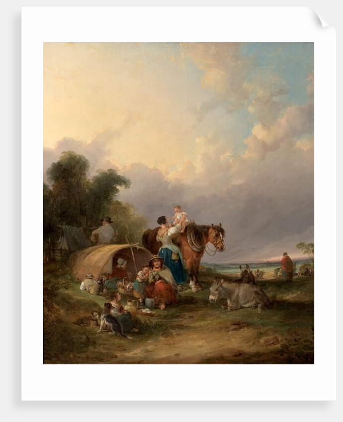A Gypsy Encampment by William Snr. Shayer