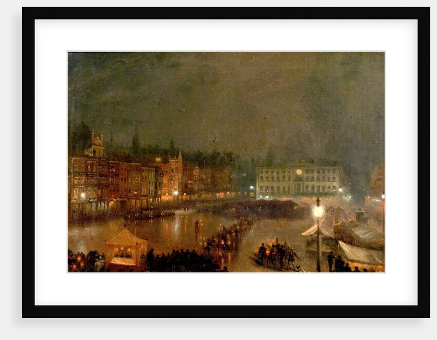 Torchlight Tattoo of Robin Hood Rifles, Nottingham Market Place, 1896 by Claude T. Stanfield Moore