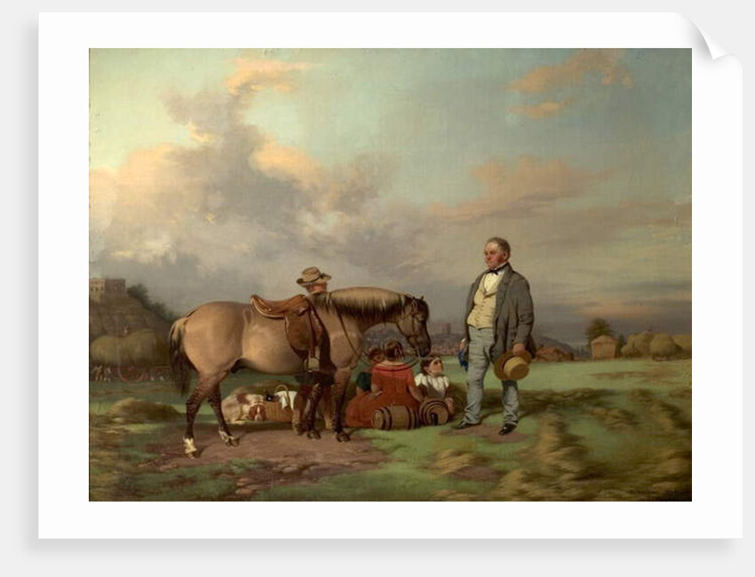 Joseph Fenton with His Family on the Meadows, Nottingham, 1840 by William Malbon