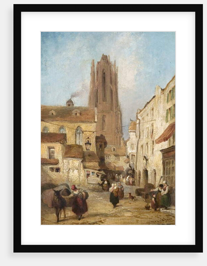 Street Scene in Frankfurt, Germany by George Jones