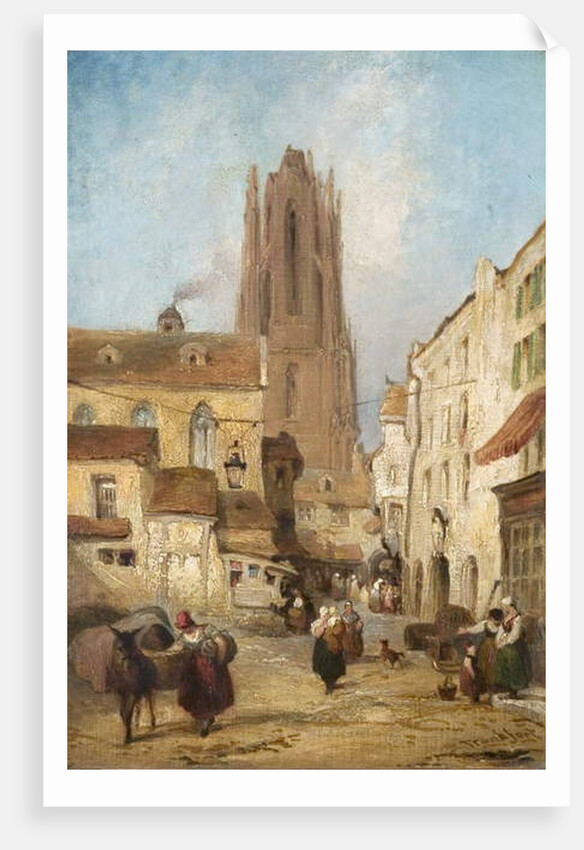 Street Scene in Frankfurt, Germany by George Jones