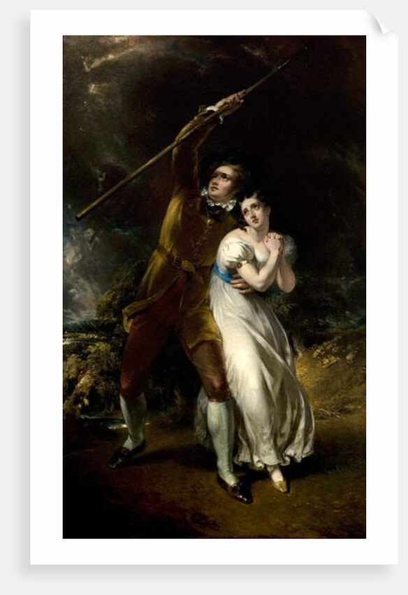 Celadon and Amelia in a Storm, 1840-49 by John Wood