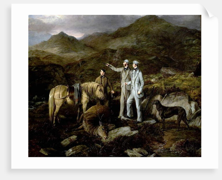 Stag Hunt in Scotland, 1852 by William Luker