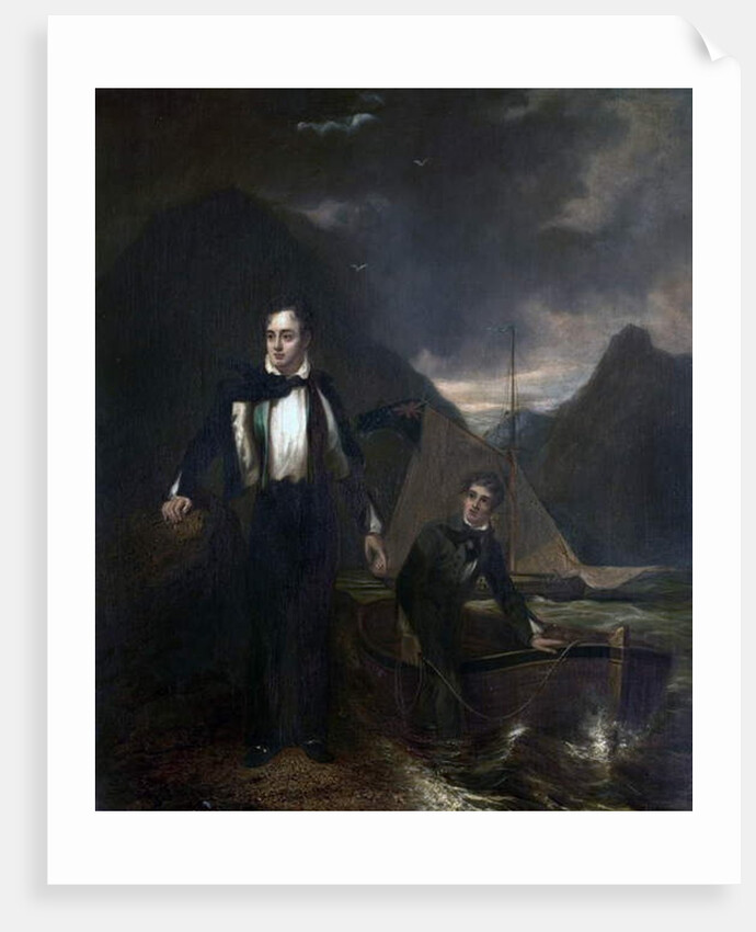 6th Lord Byron and his Servant Robert Rushton by George Sanders