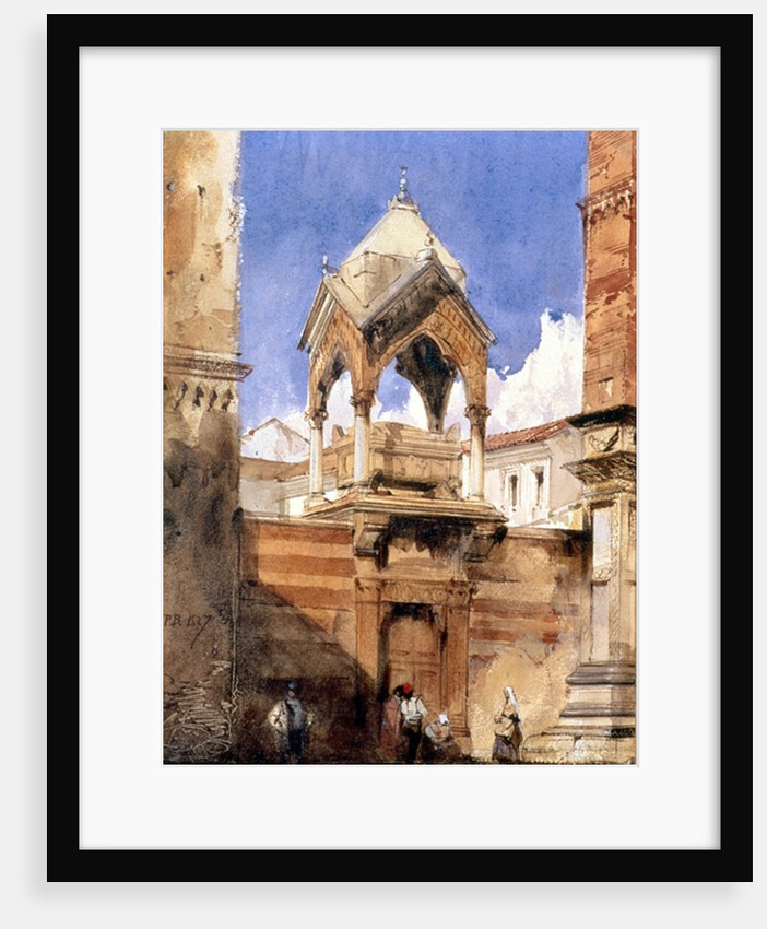 The Castelbarco Tomb, Verona, 1827 by Richard Parkes Bonington