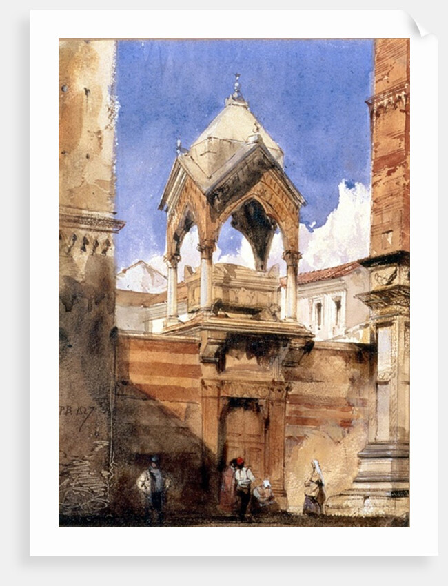 The Castelbarco Tomb, Verona, 1827 by Richard Parkes Bonington