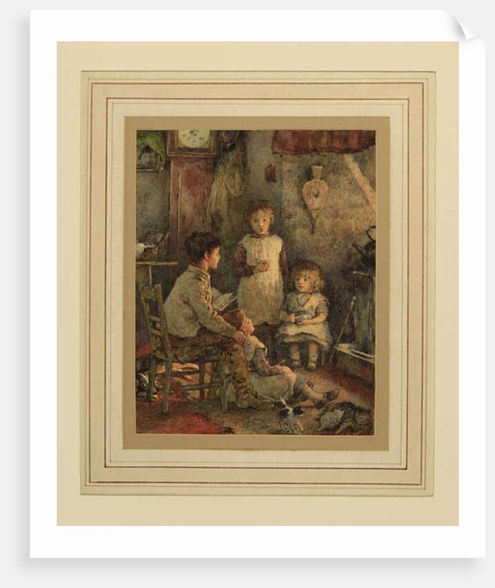 Children round the Fire by Alice Clausen