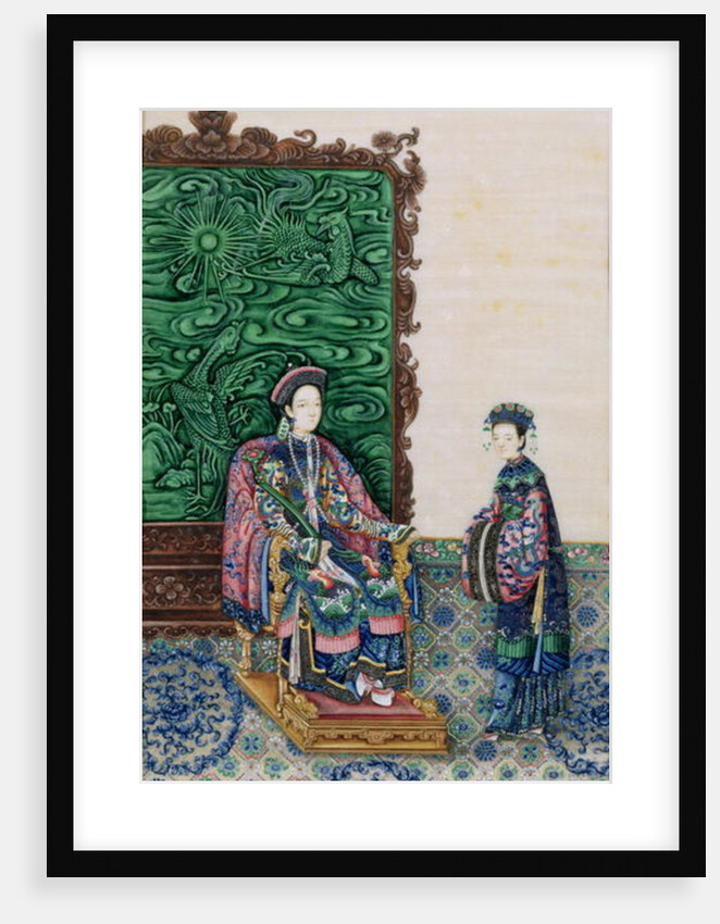 Empress Seated with a Lady by School Chinese
