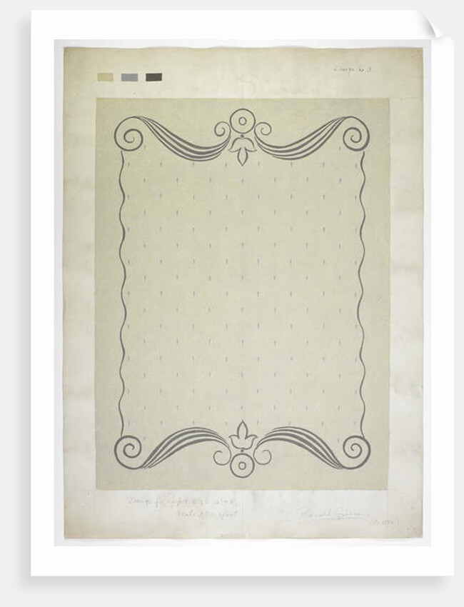 Carpet design by English School