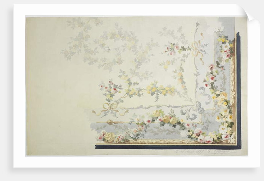 Carpet design by English School